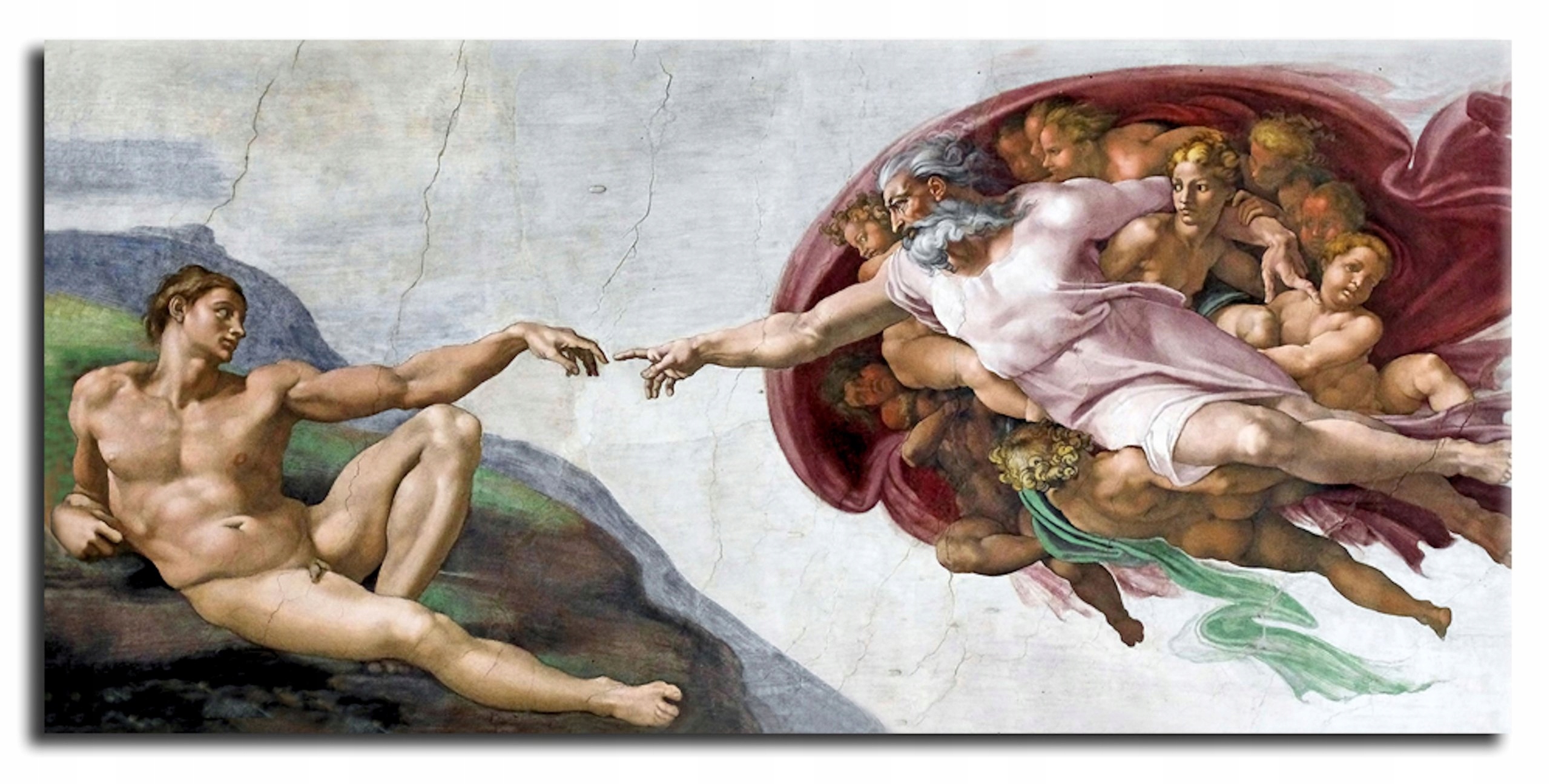 Микеланджело СОТВОРЕНИЕ АДАМА Репродукция Картины !!