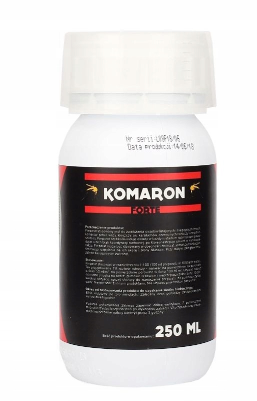 Komaron Forte Mocny Oprysk Komary Kleszcze 250 ml