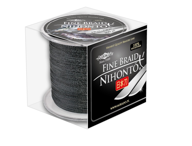 Mikado Nihonto Fine Braid 0,06mm 300m czarna