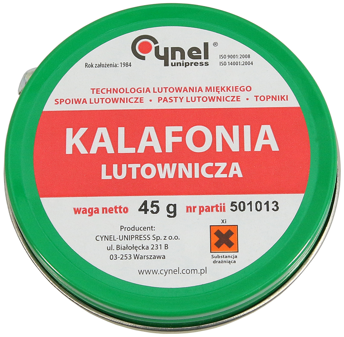 

Hq-pl Kalafonia Lutownicza Topnik Cynel 45g Jakość