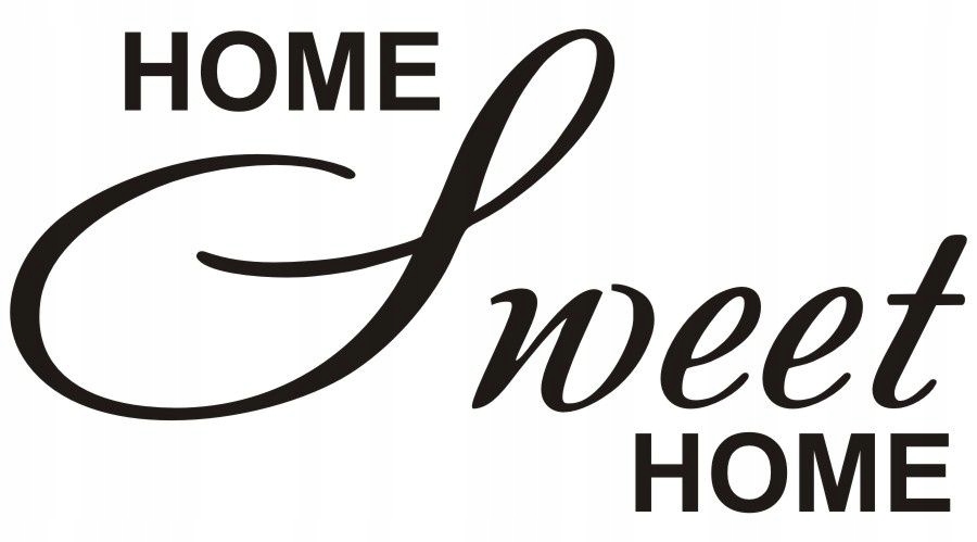 

Napis na ścianę, naklejka Home Sweet Home 70