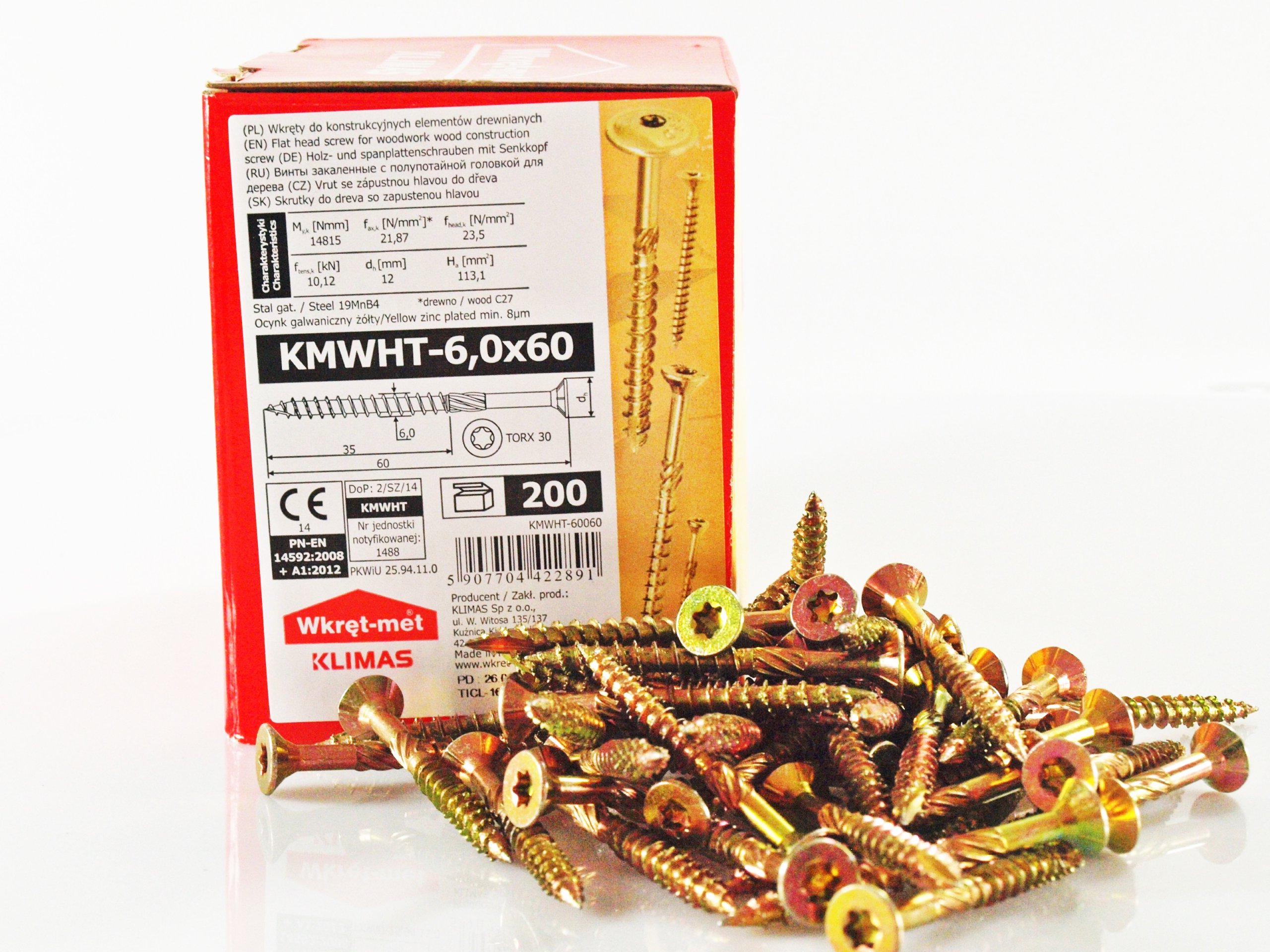 

Wkręty Ciesielskie Do Drewna 6,0x60 Torx 200 szt