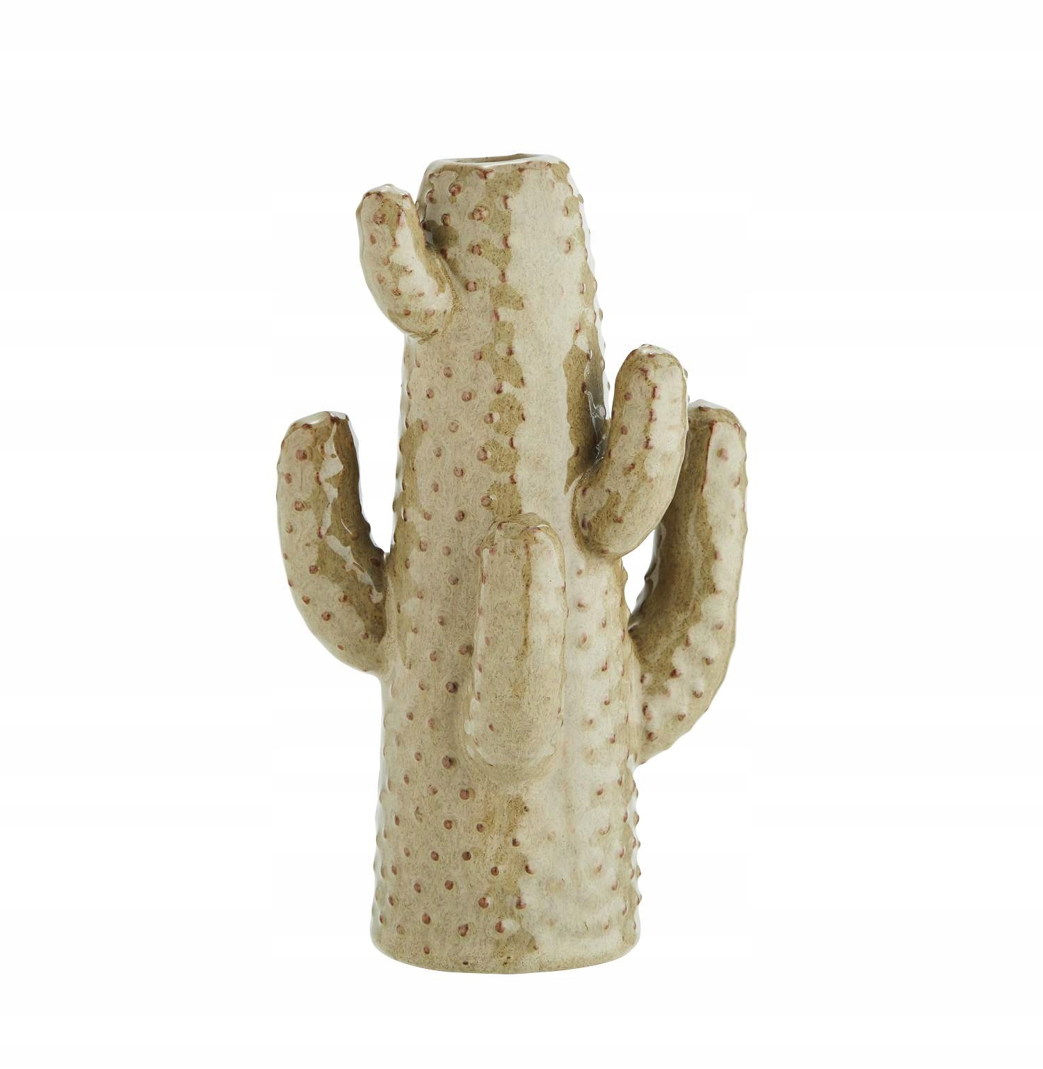 Wazon kaktus Tunis beżowy kamionka wys.21cm