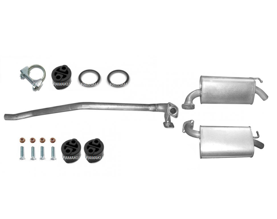 MAZDA 6 2.0 2.3 2005-2007 ГЛУШНИК ТРУБИ КІНЕЦЬ L + P