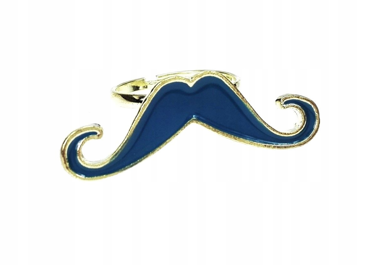 

Pierścionek wąsy moustache hipster vintage trend