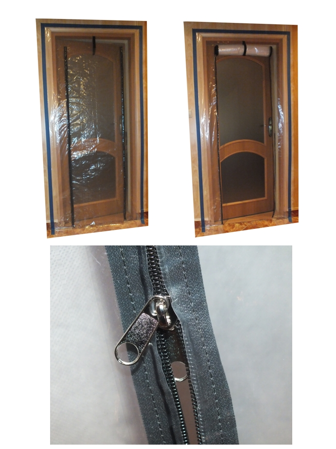 DRZWI PRZECIWPYŁOWE FOLIOWE REMONT KURTYNA 100x230