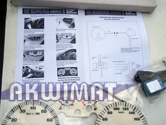 NAKŁADKI NA ZEGARY IBIZA CORDOBA TUNING PODŚWIETLA Producent SEAT OE