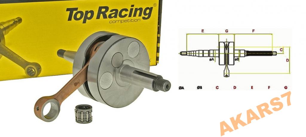 Wał korbowy AM6 DT XP6 XPS TZR MRX RS R MINARELLI