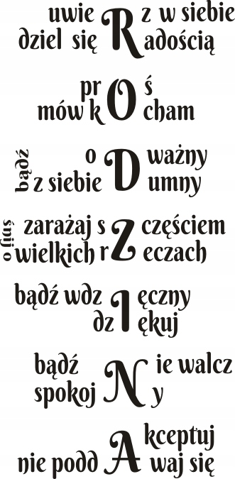

Napis na ścianę naklejka cytat - Rodzina - 120