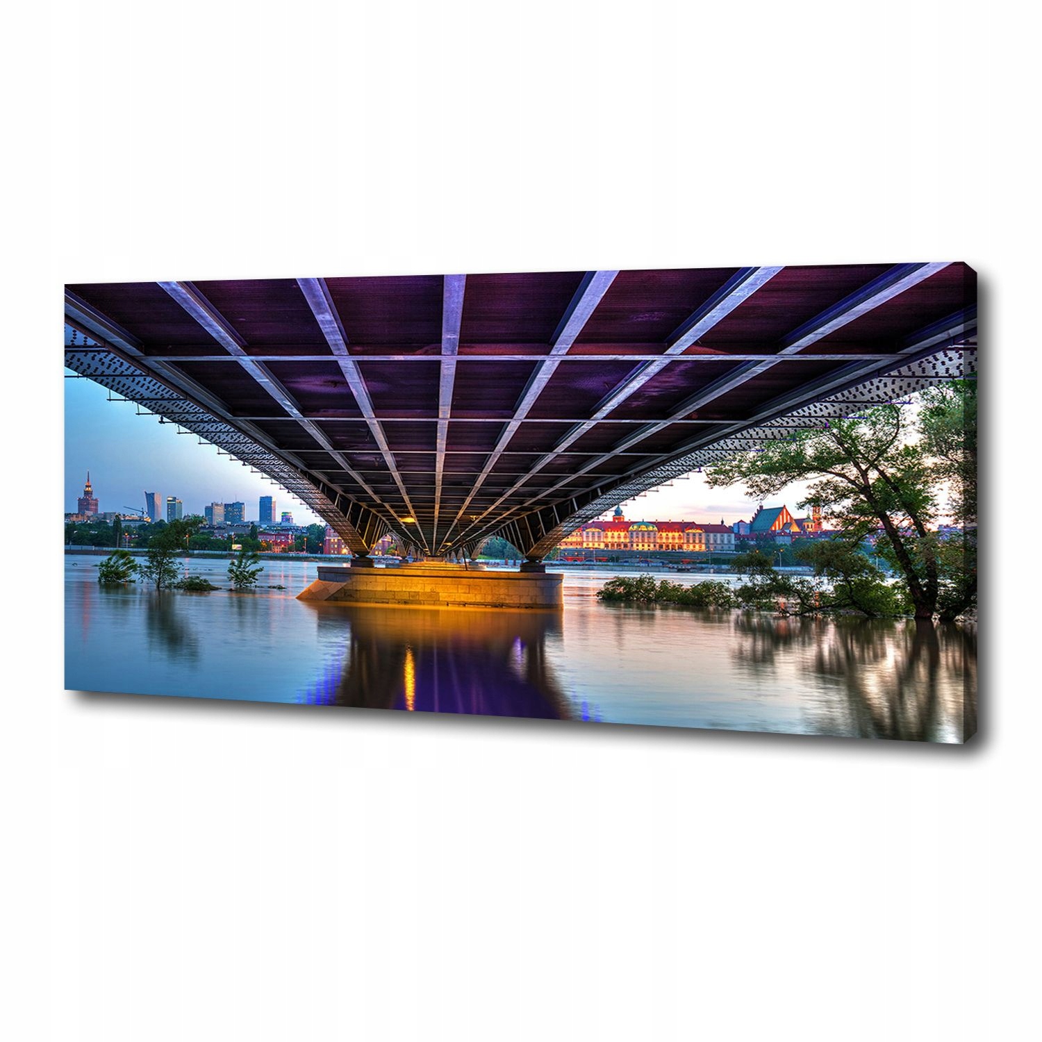 

Foto obraz na płótnie Most w Warszawie 125x50 cm
