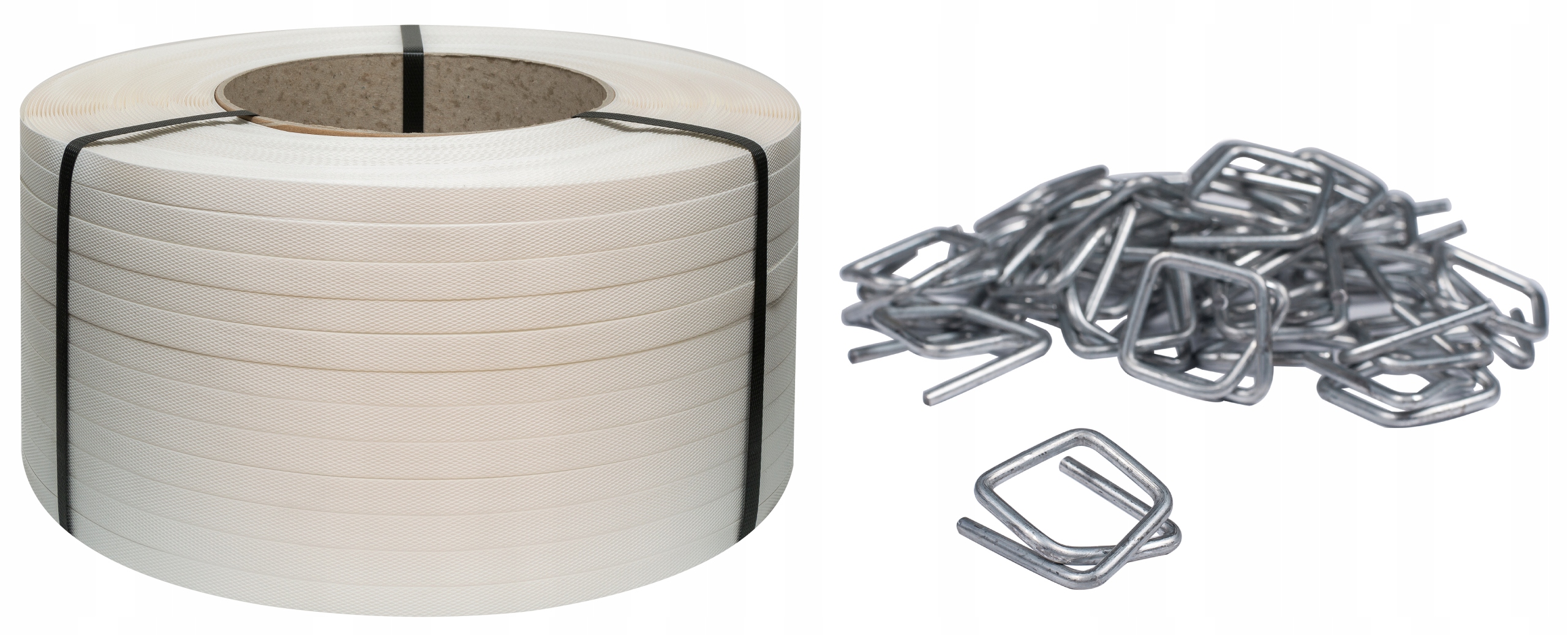 Taśma do pakowania spinania palet zapinki ZESTAW