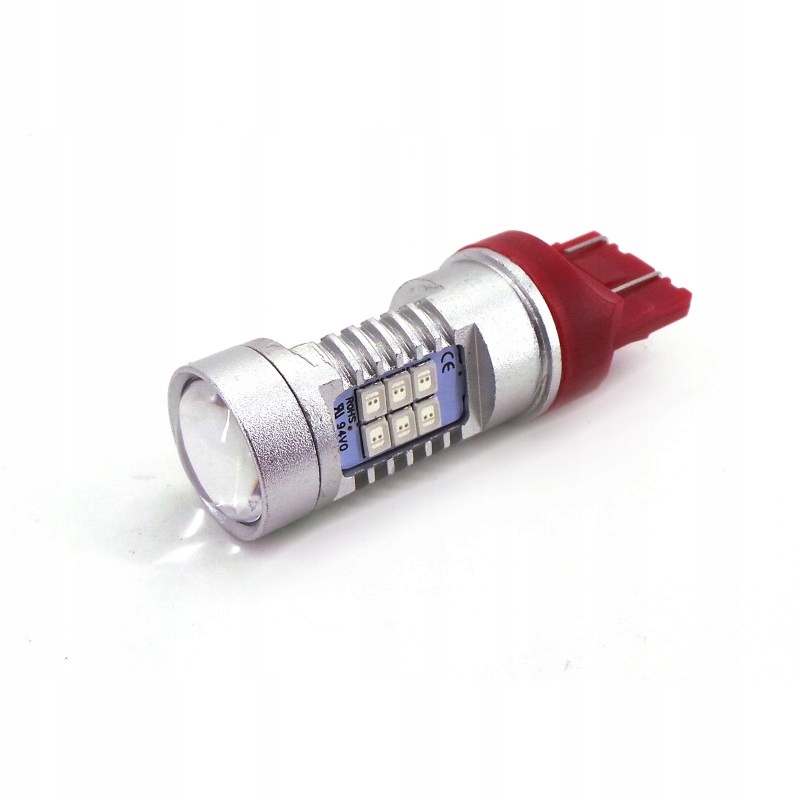 

W21W żarówka Led 7443 12V Canbus czerwona 2000lm