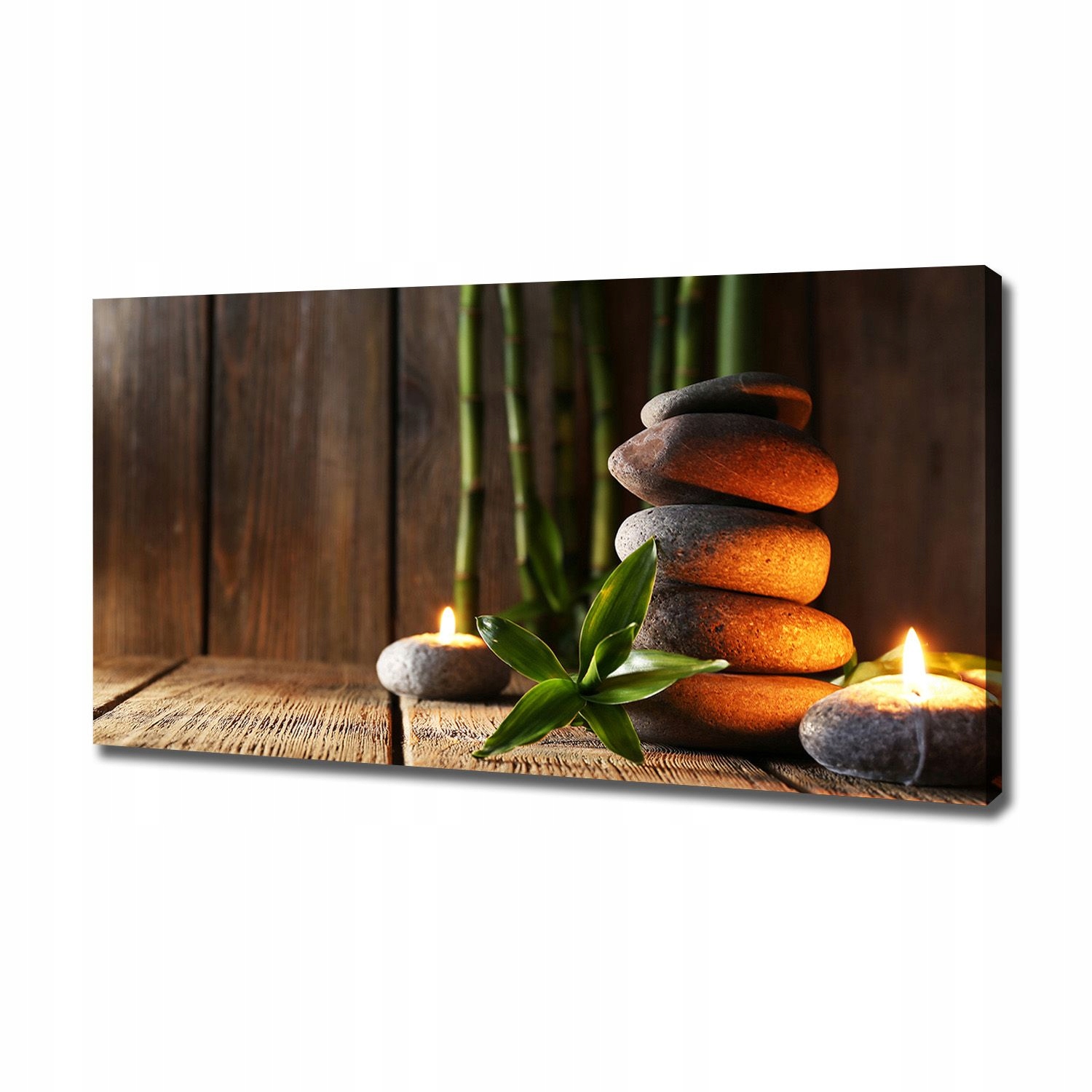 

Foto obraz na płótnie Kamienie zen bambus 120x60cm