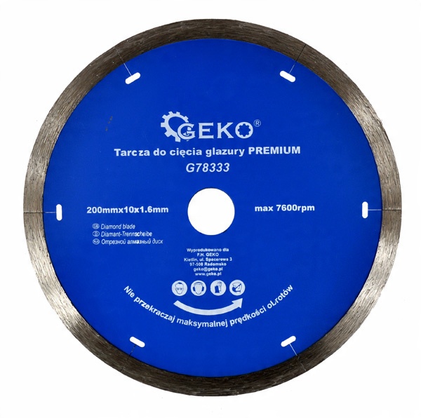 

Tarcza diamentowa do terakoty glazury gresu 200mm