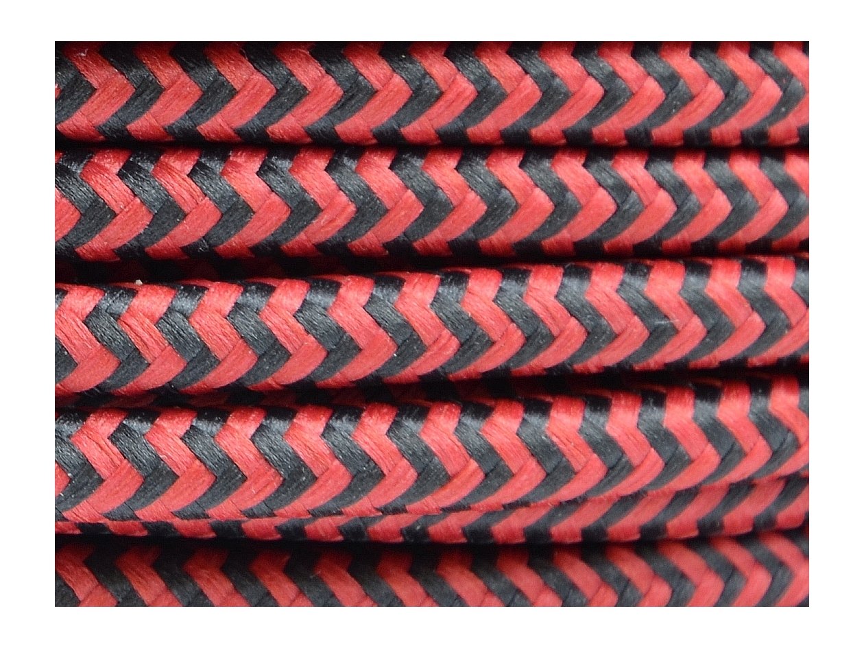 

Kabel przewód w kolorowym oplocie 2x0,75 czar/czer