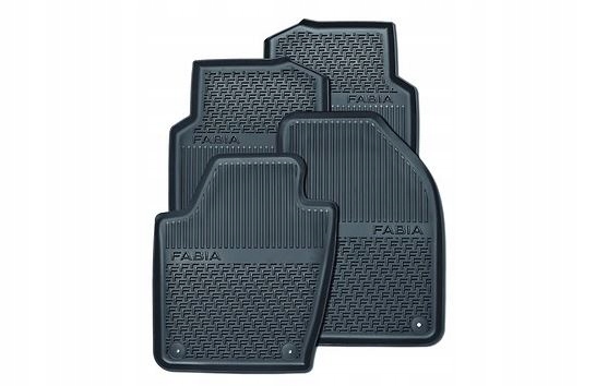 Коврики Skoda OE резиновые 6v1061551+v0061551 2 el.