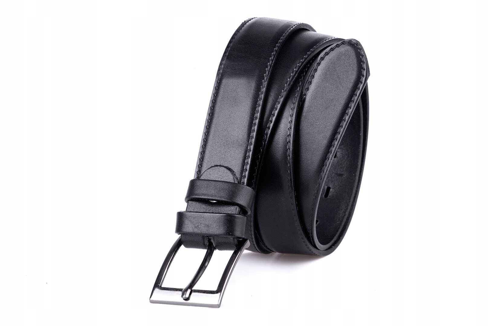 

Pasek męski skórzany klasyczny czarny 3/120 cm