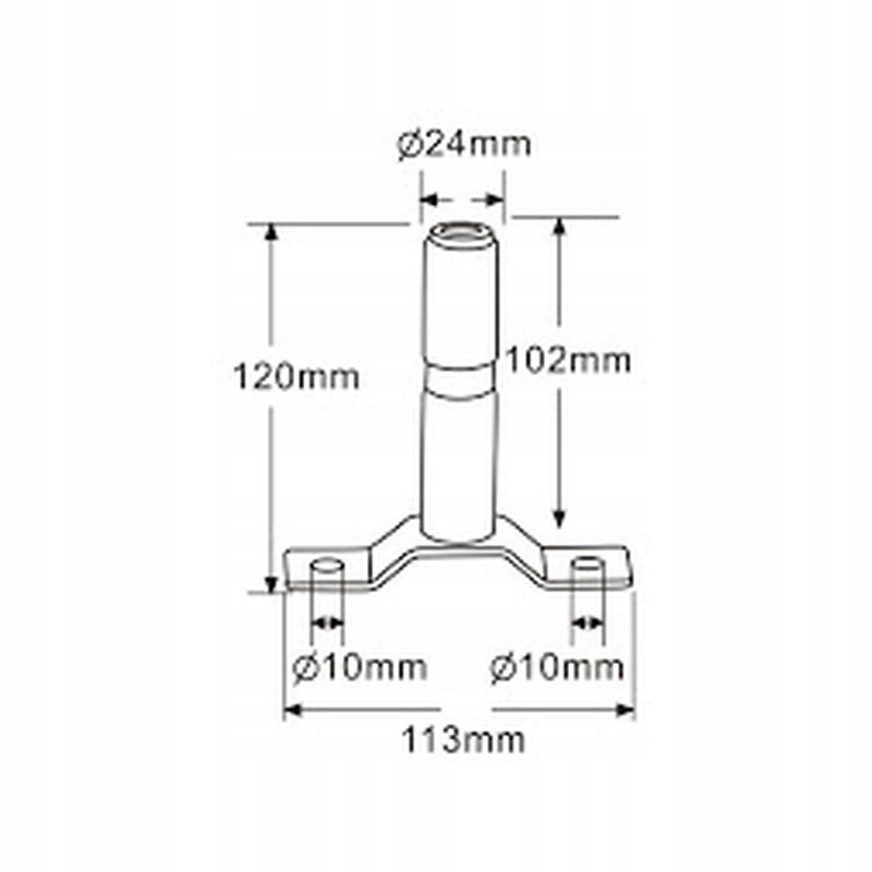 TRZPIEŃ UCHWYT DO KOGUTA LAMPY OSTRZEGAWCZEJ T-A EAN (GTIN) 8251733343694