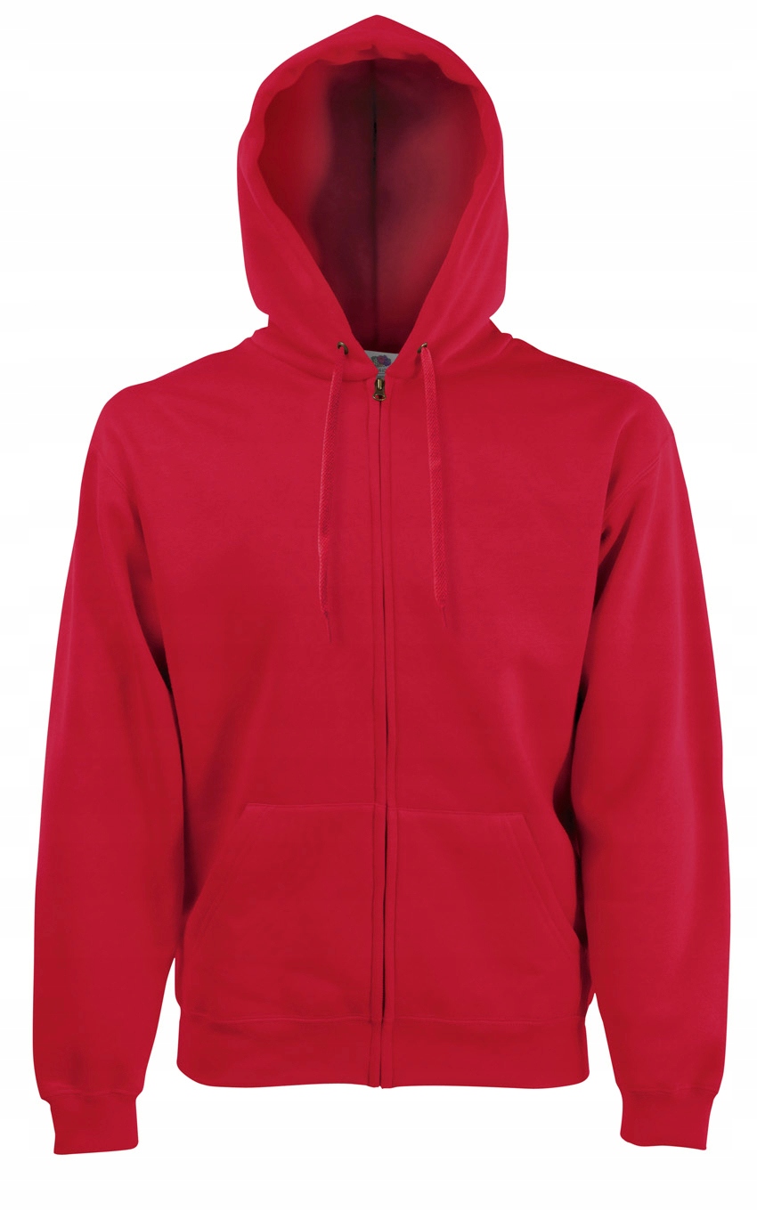 

Fruit Of The Loom Bluza z Kapturem Zamkiem Red L
