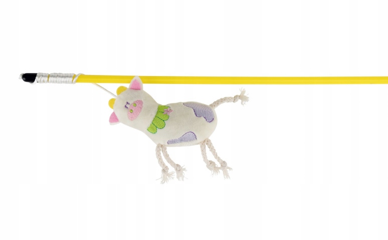 

Trixie Wędka zabawka z piszczącą krową kota 47cm