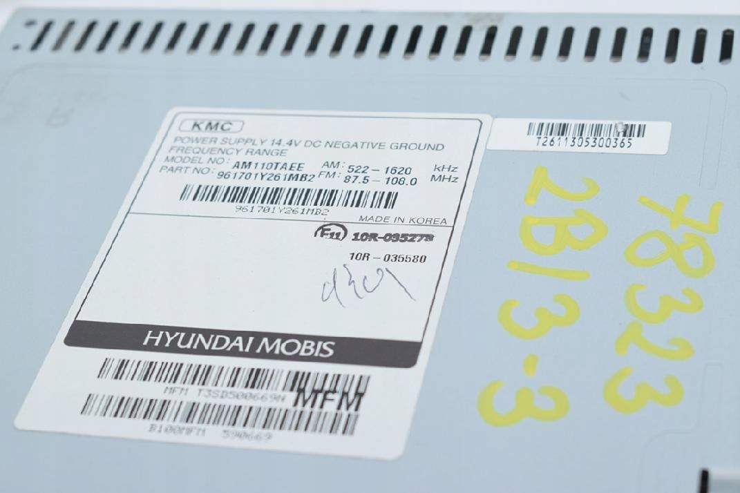 RADIO RADIOODTWARZACZ HYUNDAI I10 Car type Passenger cars