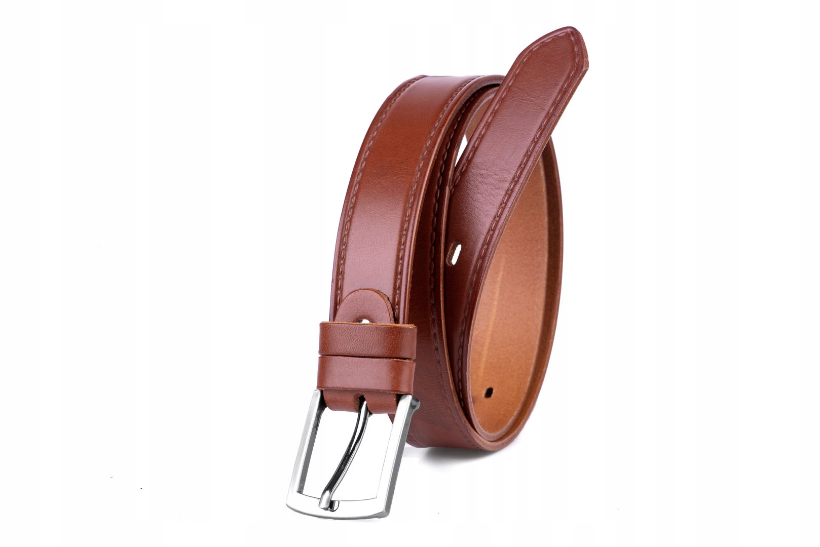 

Pasek męski skórzany klasyczny rudy 3/105 cm