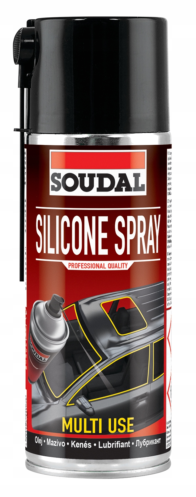 SILIKON w sprayu aeroz 400ml SOUDAL SILICONE SPRAY