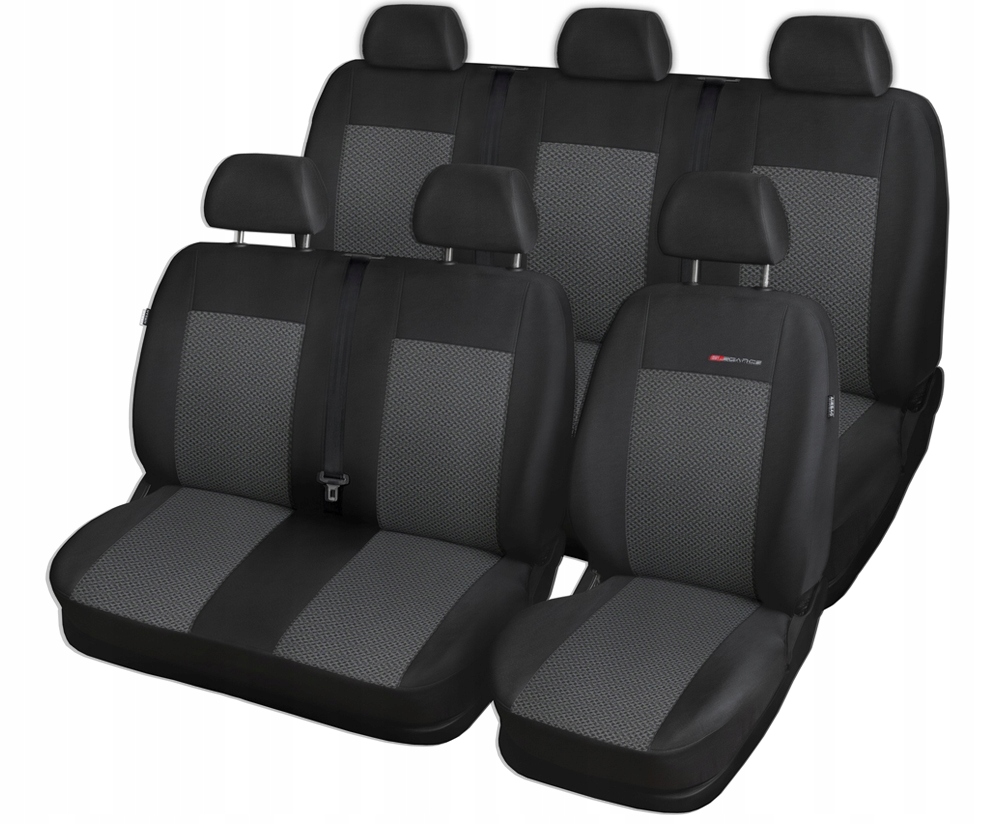 Poťahy na sedadlá šité na mieru pre Vw T-6 Bus 6-osový (1+2, 2+1) 2015-