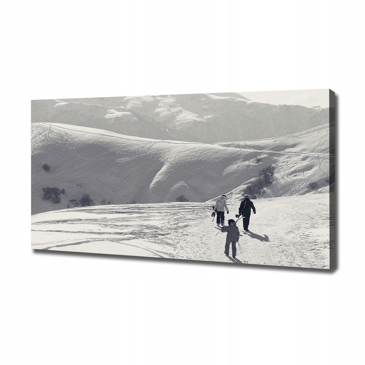 

Foto obraz canvas na ścianę Narciarze 120x60 cm