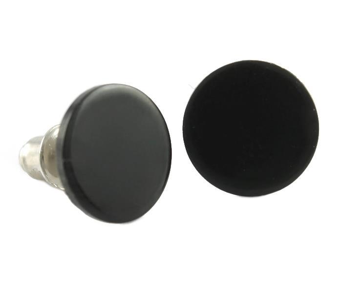 

Kolczyki Czarne Płaskie 10 MM Stal Nierdzewna