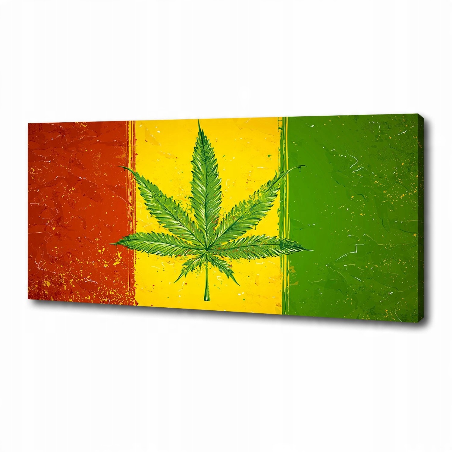 

Foto obraz canvas na ścianę Rasta flaga 125x50 cm