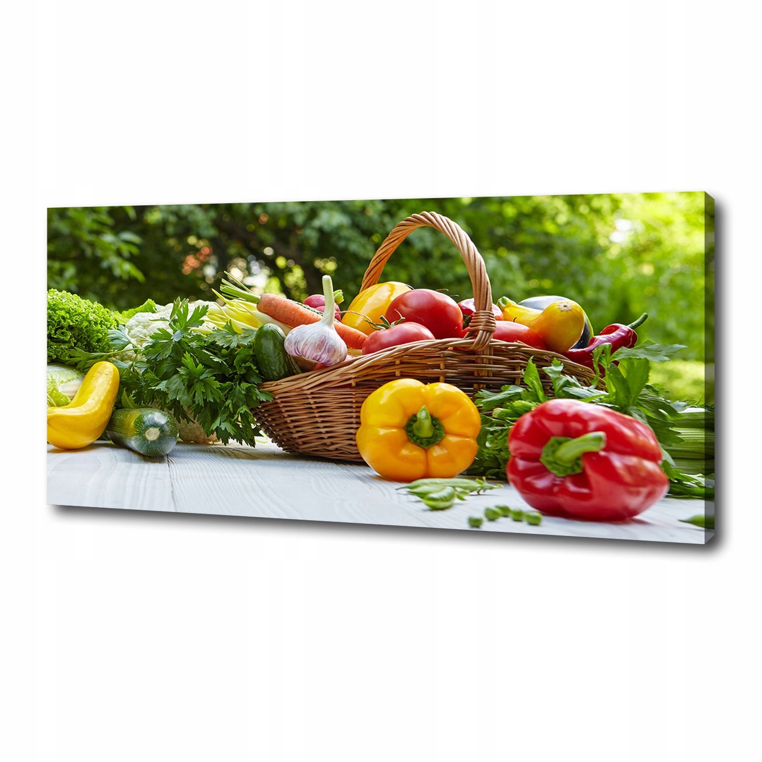 

Foto obraz canvas na ścianę Kosz warzyw 125x50 cm