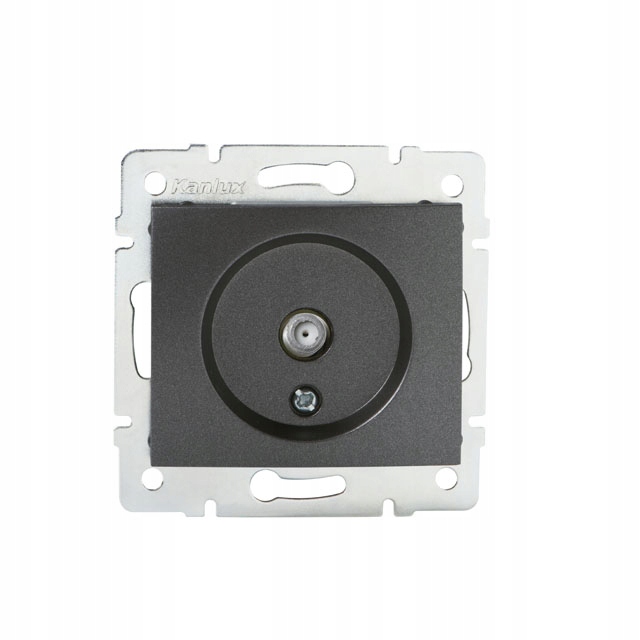 

Gniazdko antenowe 1x Sat F grafitowe Domo Kanlux