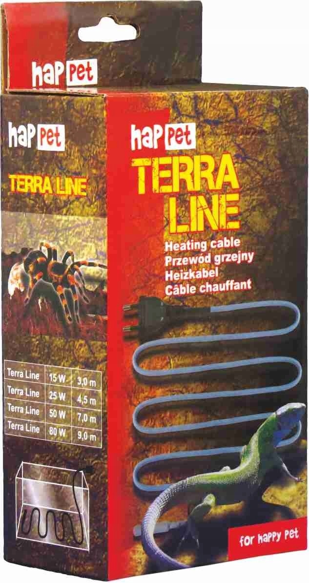 Levně Topný kabel do terária vivária akvária Happet 15W 3.0m