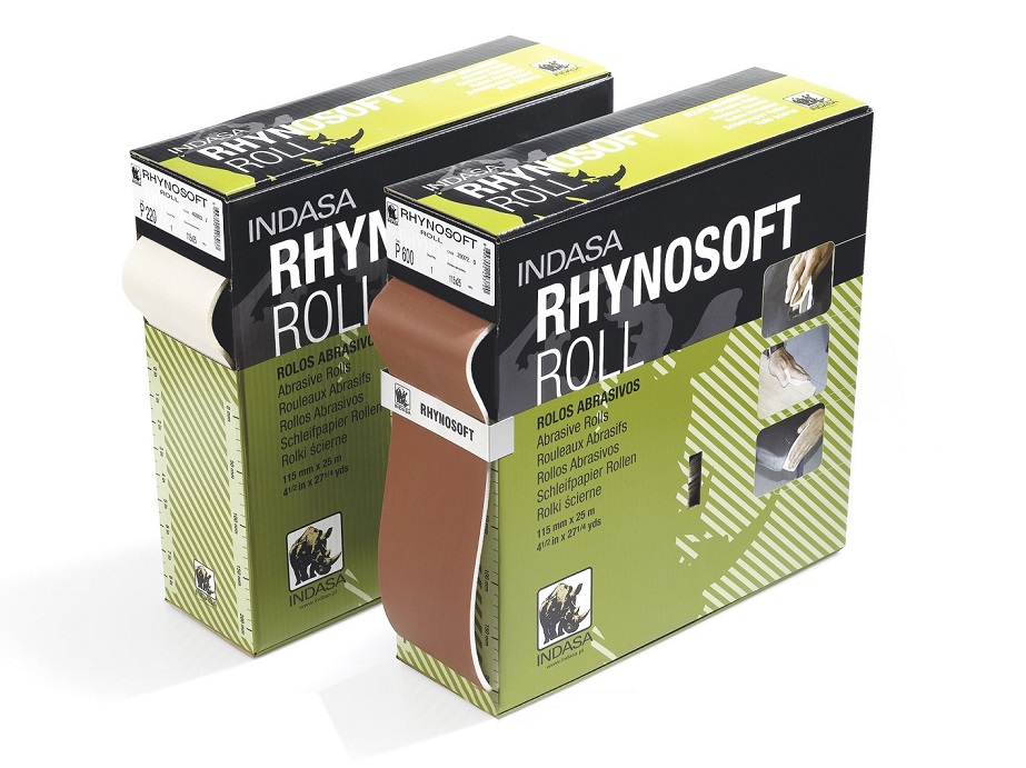

Indasa Rhynosoft Papier ścierny na gąbce 25m P500