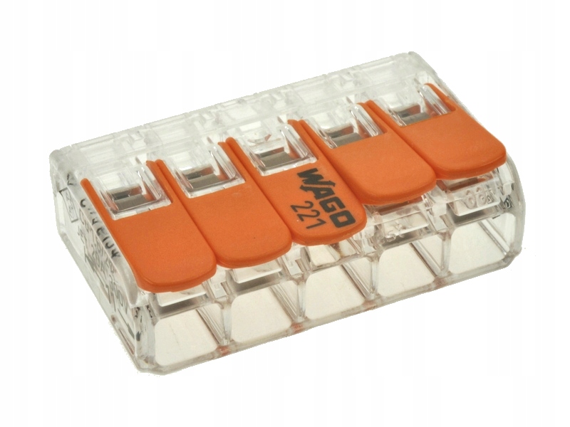 

Złączka instalacyjna 5 pin 7mm 32A 450V Wago