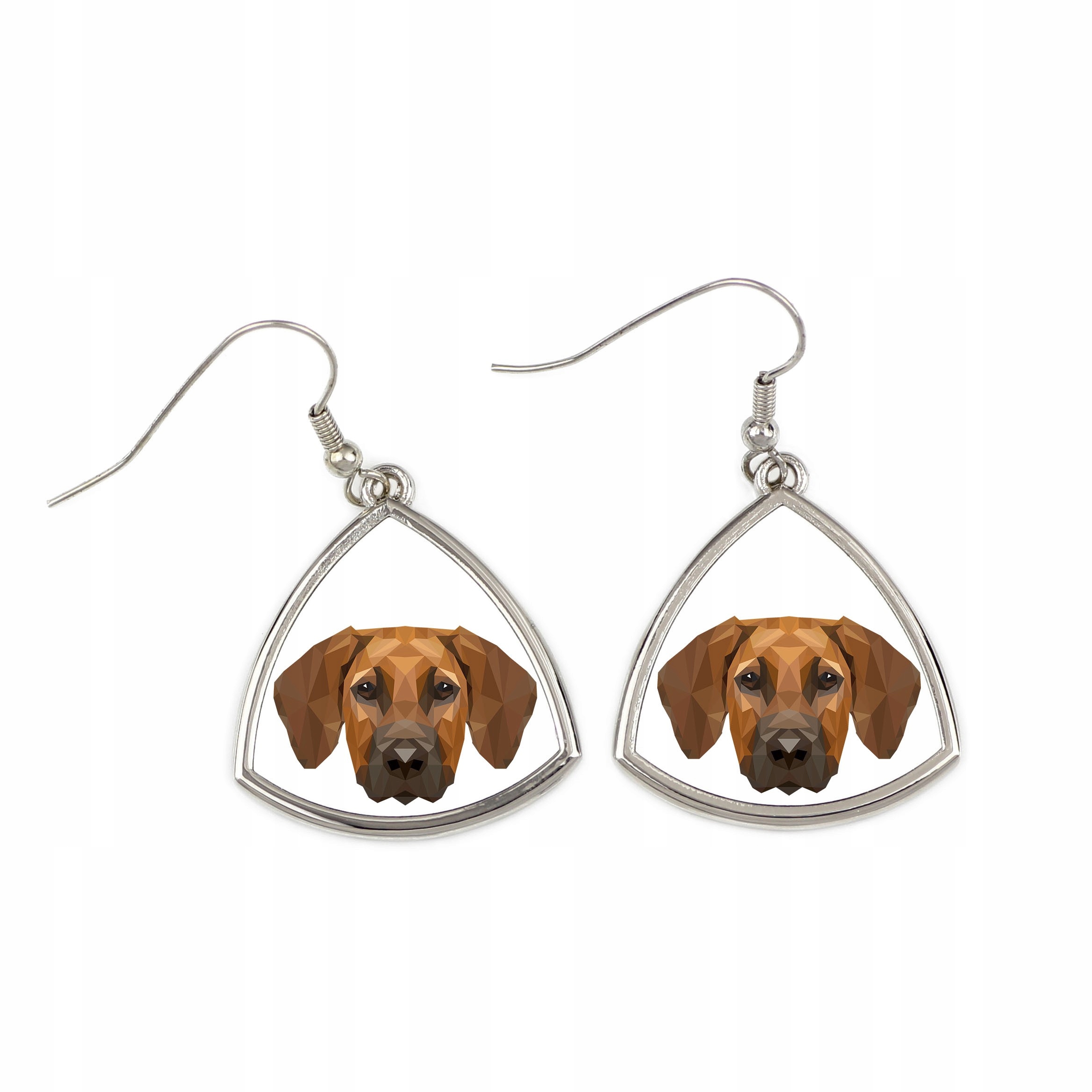 

Rhodesian Ridgeback Kolczyki, pies geometryczny