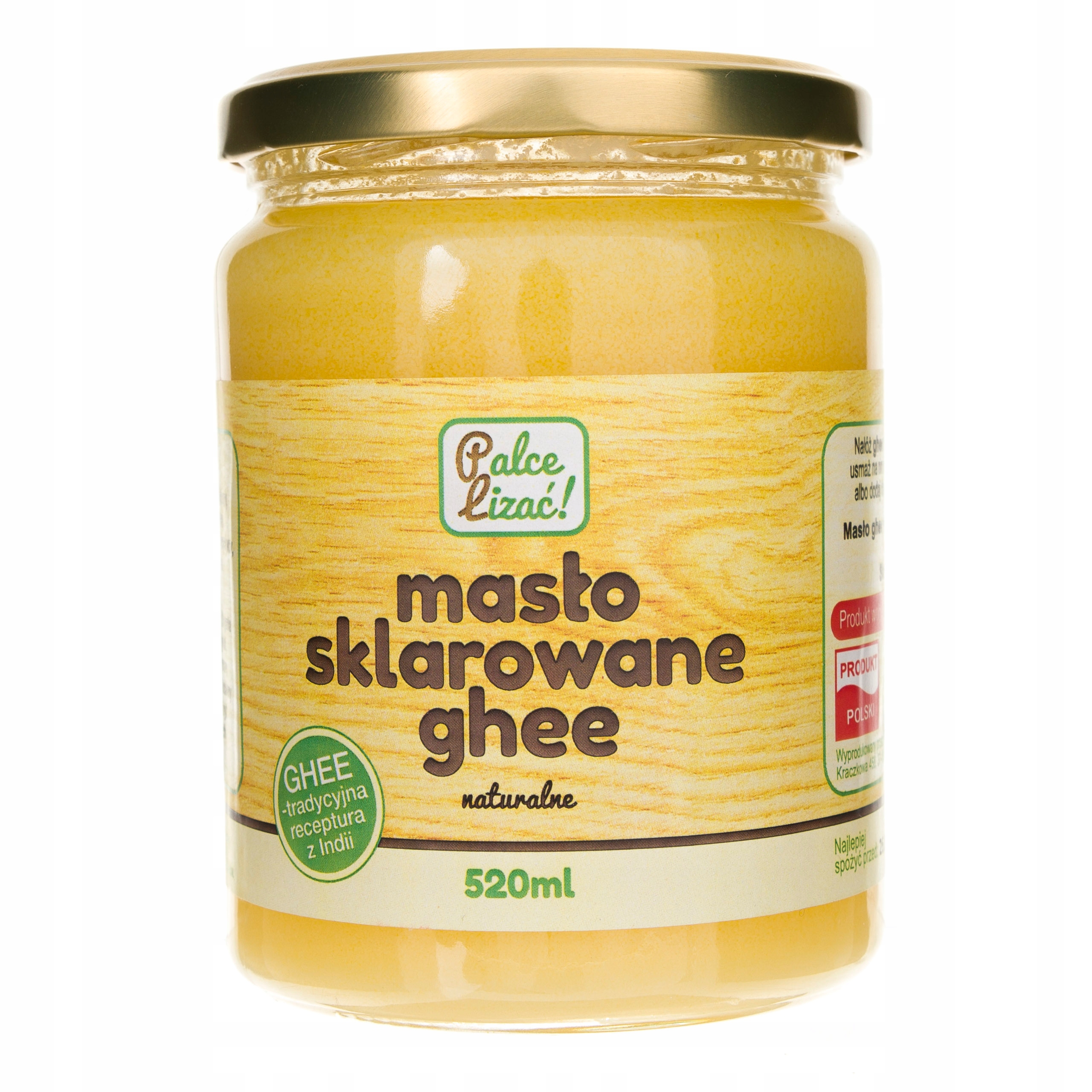 Levně Prsty Lizac Čisté máslo Ghee Přírodní tradiční na smažení 520 ml