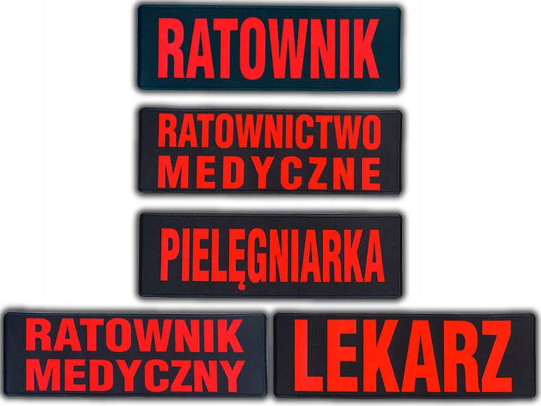 

Emblemat Fluo rzep Ratownik Medyczny Medical Staff
