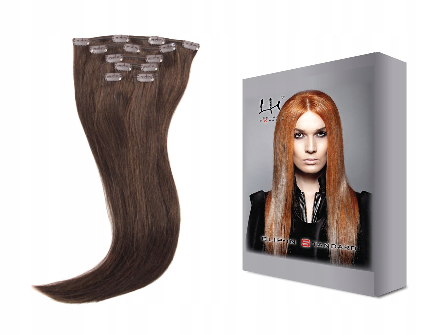 #4 35-40 cm 6dílná sada přírodních vlasů