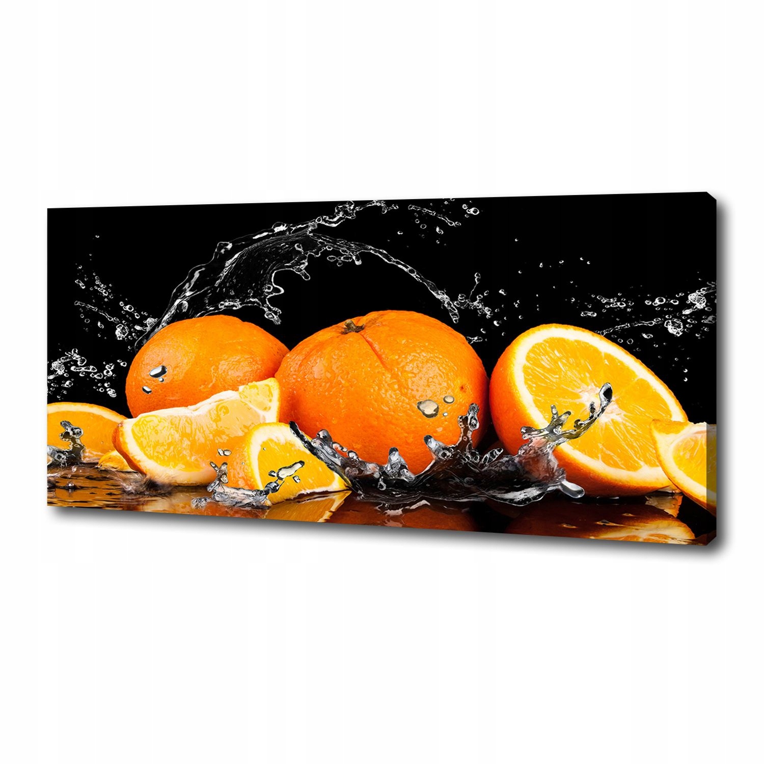 

Foto obraz na płótnie Pomarańcze i woda 125x50 cm
