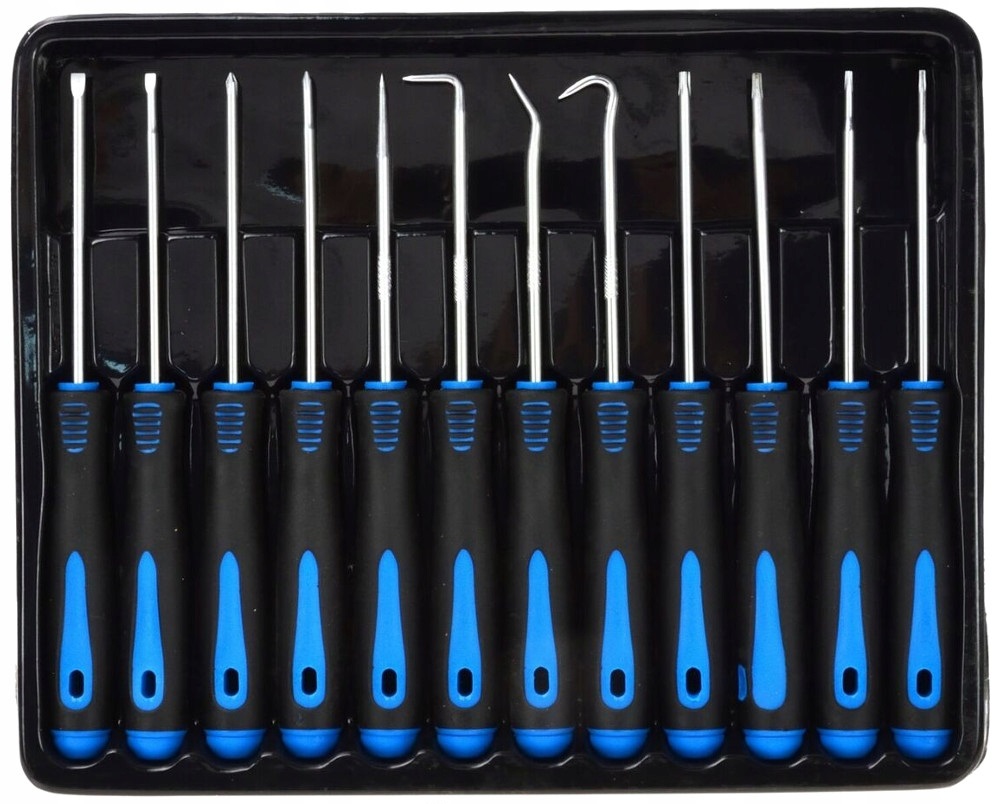 ZESTAW 12EL GROTY HAKI SKROBAKI OGINGÓW ORING GEKO