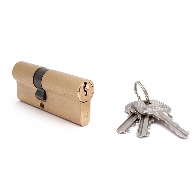 Wkładka Drzwiowa Bębenkowa A2 Gxl 40/40mm mosiężna, klucz Euro