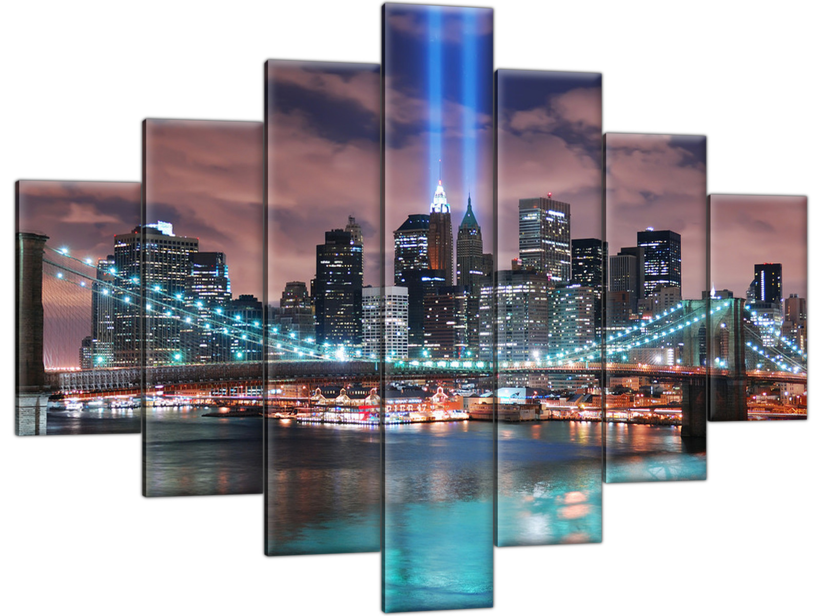 

Panorama Manhattanu Obraz 210x150 Miasto Most Usa