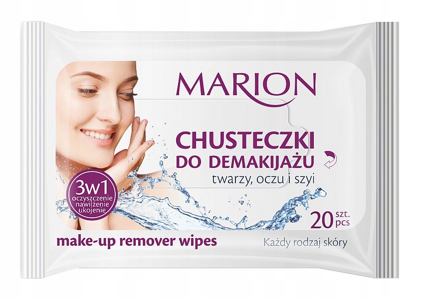 

Marion Chusteczki do demakijażu twarzy oczu szyi
