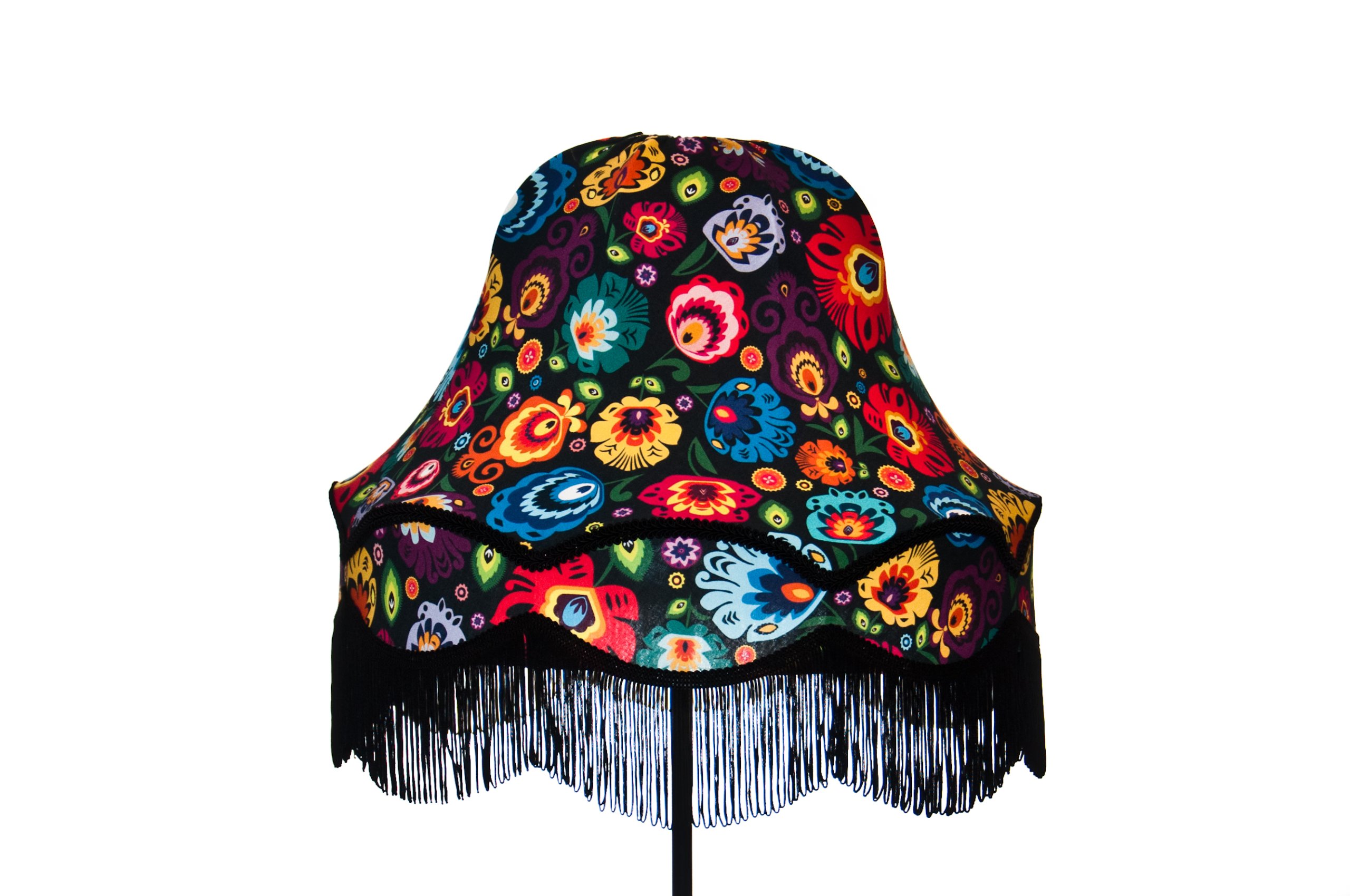 ABAŻUR klosz, wzór ŁOWICKI, 5 KOLORÓW, PRODUCENT