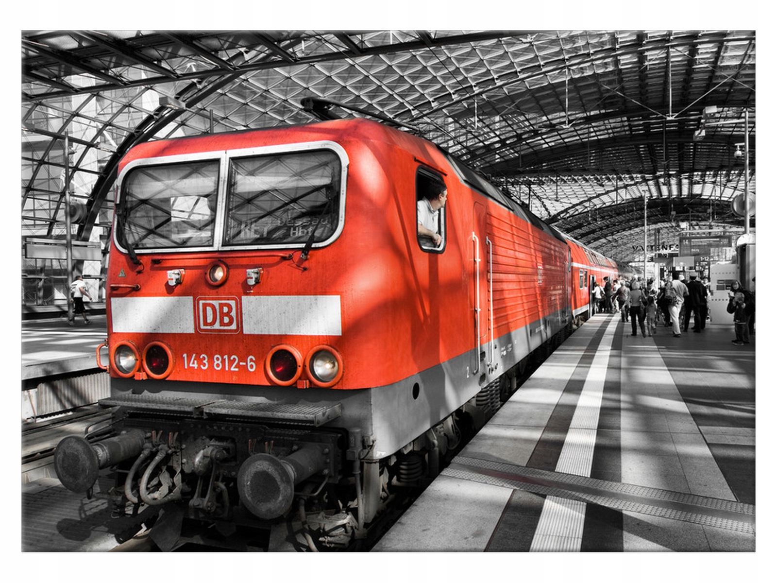 

Obraz Berlin Czerwona lokomotywa 70x50 Niemcy