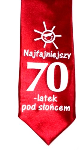 

Krawat 70-tka urodziny Śmieszny dla Faceta