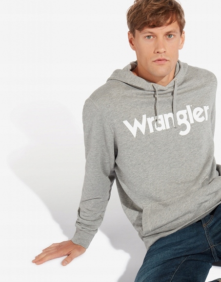 BLUZA MĘSKA WRANGLER LOGO W6590HA37 HOODIE MID XL Rodzaj wkładane przez głowę z kapturem