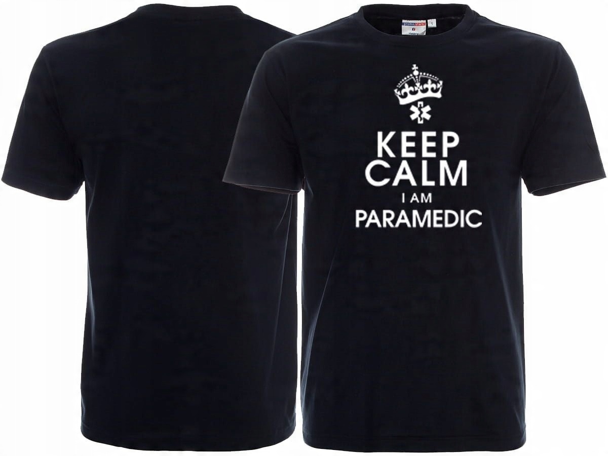 

Koszulka Keep Calm I Am Paramedic Ratownictwo Prm